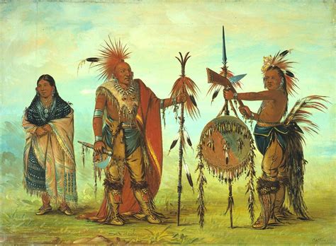 * Indiens de la tribu Sauk. George CATLIN (1796-1872) | Native american paintings, American ...