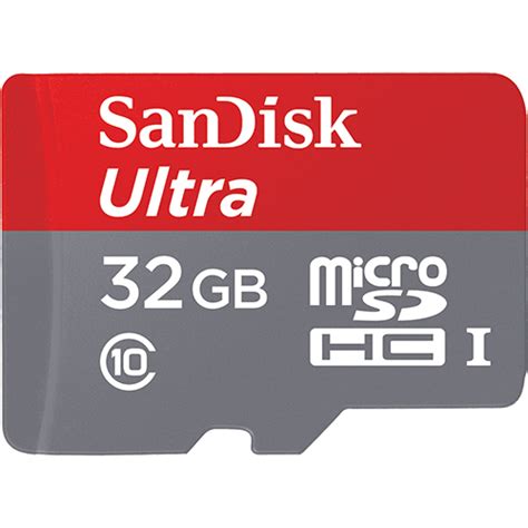 SanDisk Ultra Micro SD Card Class 10 32GB UHS-I MicroSDHC 80MB/s Memory ...