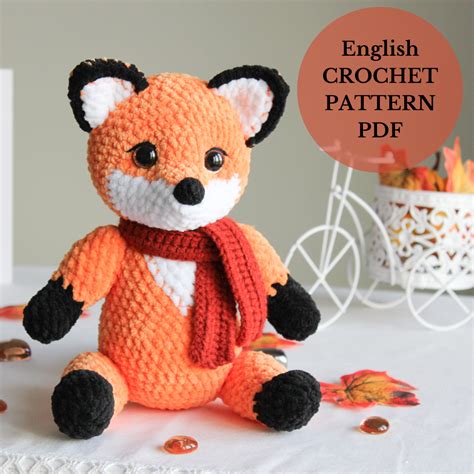 Crochet fox pattern, fox plush amigurumi, crochet stuffed an | Inspire ...