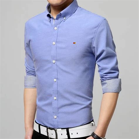 Aliexpress.com : Buy Solid Color Men Shirt 2017 High quality Brand ...