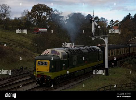 Class 55 Deltic Locomotive Stock Photo - Alamy