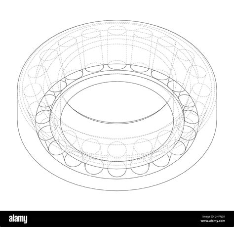 Bearing engineering drawing Cut Out Stock Images & Pictures - Alamy