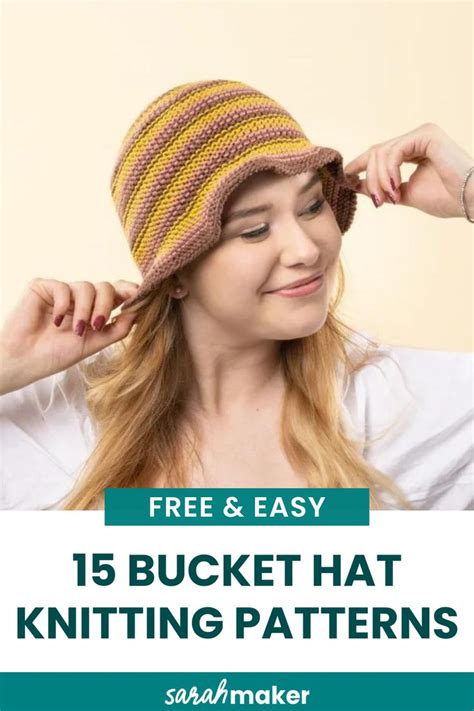 15 Free & Easy Bucket Hat Knitting Patterns | Hat knitting patterns, Knitted hats, Fall knitting ...