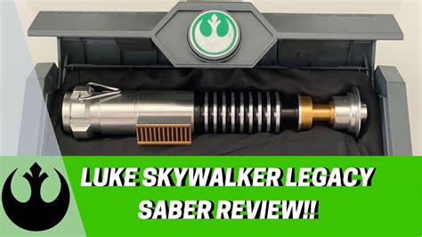 Star Wars Galaxy's Edge - Luke Skywalker Legacy Lightsaber Review - YouTube