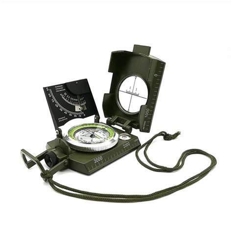 Waterproof Military Compass Army Lensatic Prismatic Compass Sighting ...