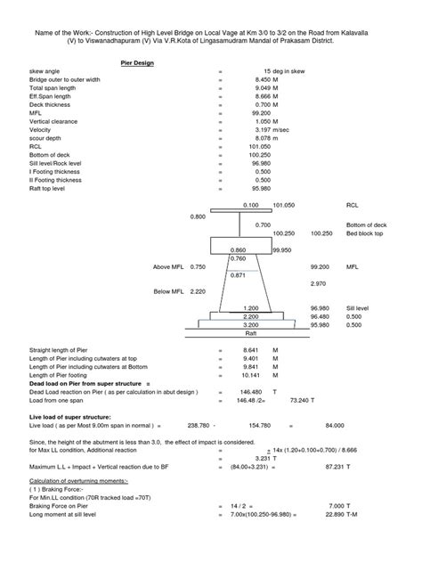 Design of Pier PDF | PDF