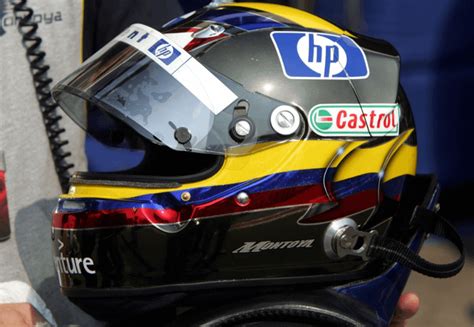 Helmet designs of Juan Pablo Montoya (Williams) from 2004 : r/f1helmet