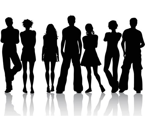 people silhouette - Google Search Silhouette Clip Art, Silhouette ...