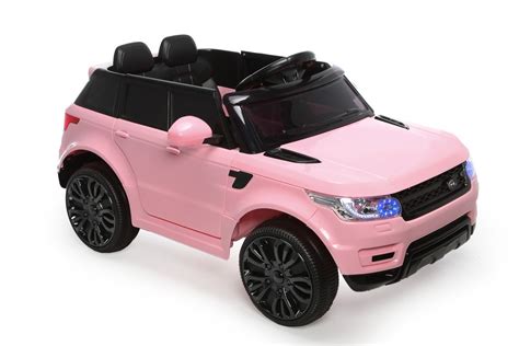 Battery Powered - 12V Pink Range Rover Style Ride On Car - Kids ...