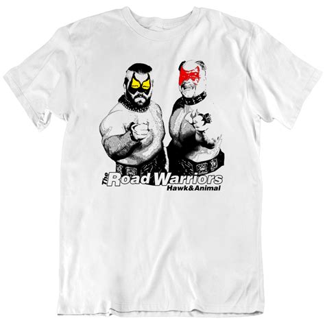 The Road Warriors Hawk Animal Retro Wrestling T Shirt