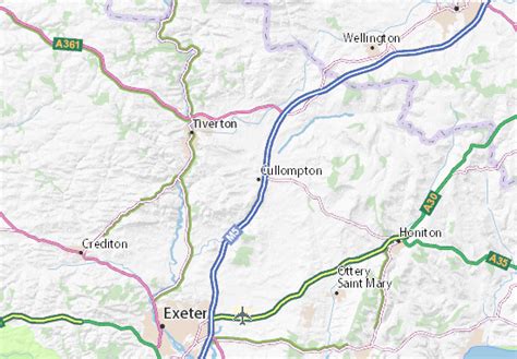 MICHELIN Cullompton map - ViaMichelin