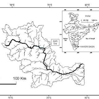 Map showing the location of the Kaveri Basin in India and the SWD site ...