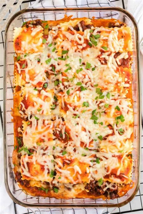 Ravioli Lasagna Casserole - Princess Pinky Girl