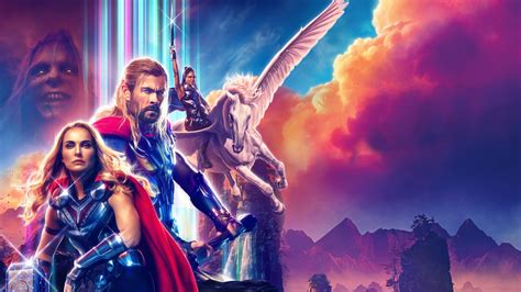 1920x1080 Resolution Thor Love and Thunder 4k Official Textless Poster 1080P Laptop Full HD ...