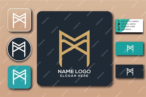 Premium Vector | M monogram logo template