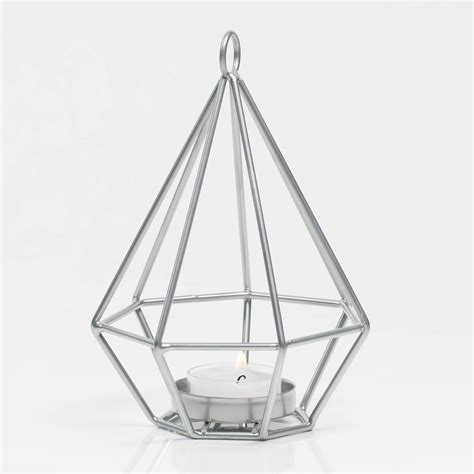 Geometric Candle Holder Silver / Our collection of geometrical candleholders features an ...