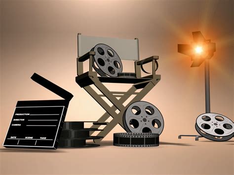 Film Set Equipment Backgrounds | Movie & TV Templates | Free PPT Grounds and PowerPoint