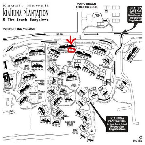 Kiahuna Plantation Resort Printable Map