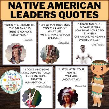 Native American Leaders Quotes | Native American Heritage Month Posters