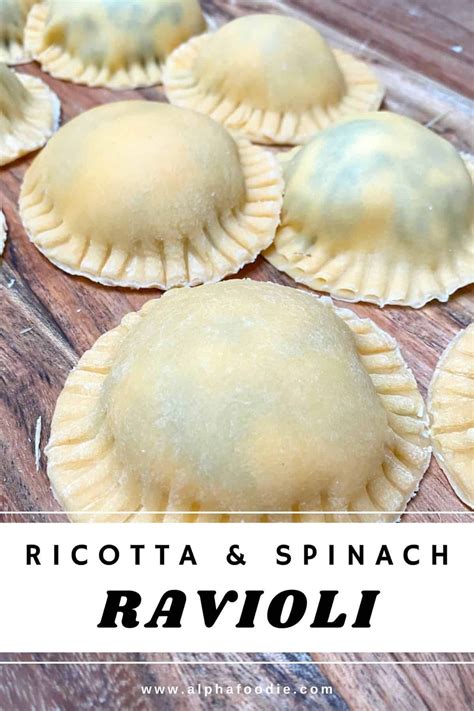 Homemade ricotta spinach ravioli – Artofit