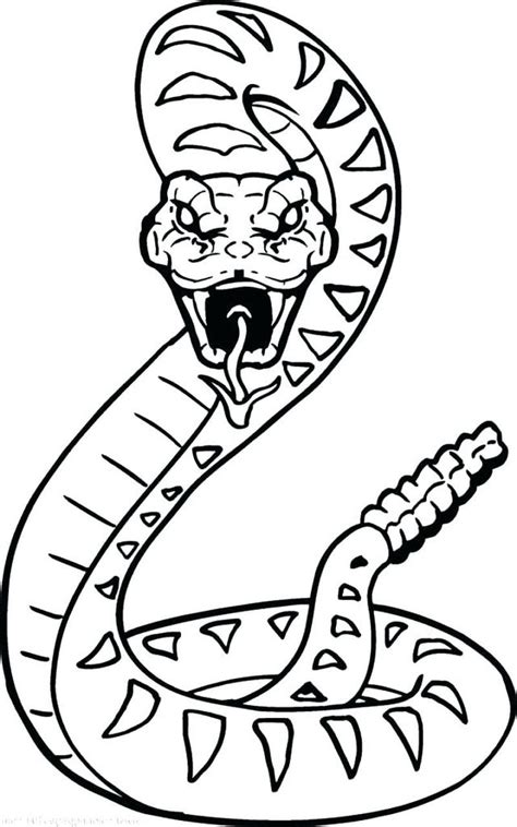 Snake Coloring Pages PDF Printable - Coloringfolder.com | Dibujo de ...