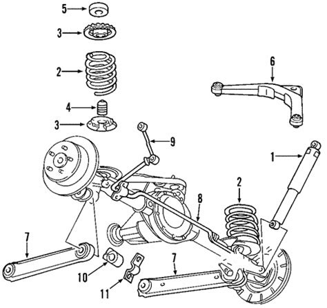 Rear Suspension for 2001 Jeep Grand Cherokee | TascaParts.com