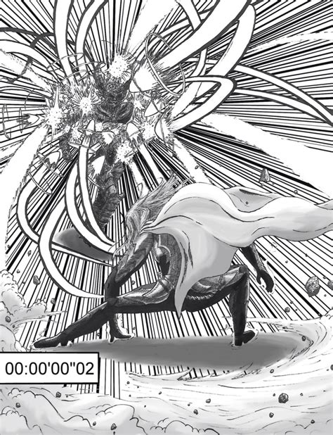 Flashy Flash Vs Awakened Garou, One Punch Man Webcomics. 00:00'00''02 ...