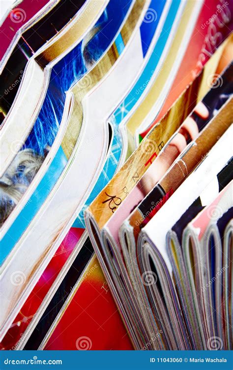 Collection of Colorful Magazines Stock Photo - Image of magazine, subscription: 11043060