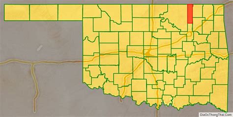 Map of Washington County, Oklahoma - Thong Thai Real