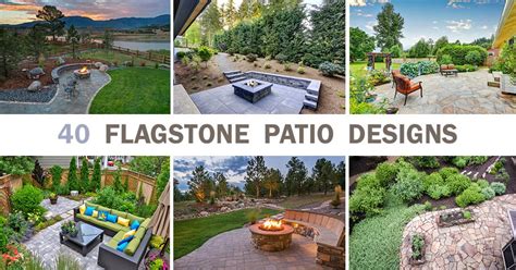 Flagstone Patio Designs - 40 Photos, Stone Types, Installation Ideas