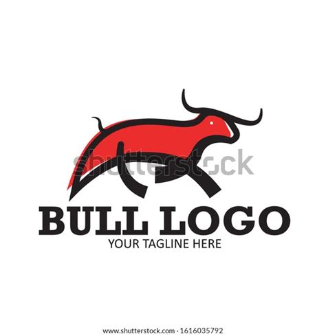 Bull Outline Logo Vector Illustration Stock Vector (Royalty Free ...