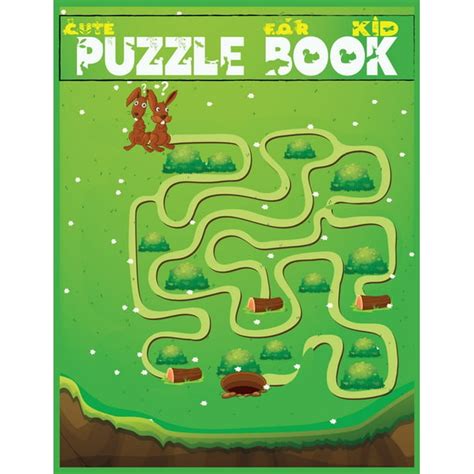 Cute Puzzle Book for Kid: 50+ Mazes: It is a Maze Puzzle Activity Book for Kid s 4-8,8-12 (Maze ...