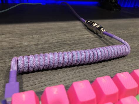 my first diy coiled usb-c cable :) : r/MechanicalKeyboards