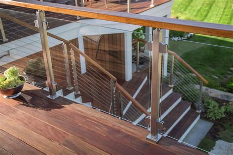 Modern Railing | Stainless Steel Railing Systems For Stair & Decks | Viewrail | Glass railing ...