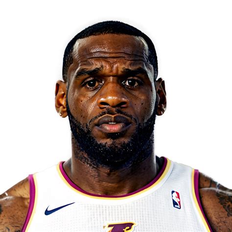 Download Lebron James Face Close-up Png 05232024 | Wallpapers.com