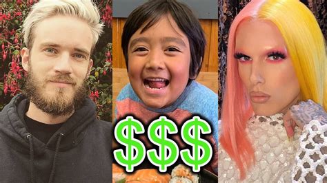 TOP 10 RICHEST YOUTUBERS OF 2019 - YouTube