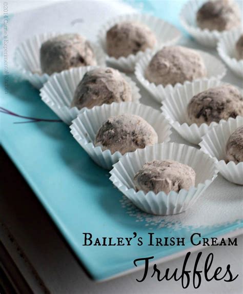 Bailey's Irish Cream Truffles - Carrie’s Experimental Kitchen