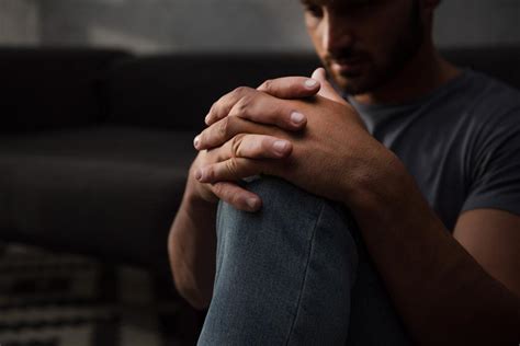 Sad Man Sitting On Floor At Home, Free Stock Photo and Image