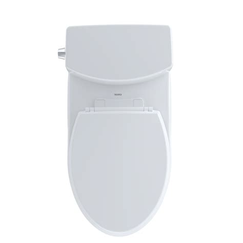 TOTO Drake II 1G Two-Piece Elongated 1.0 GPF Universal Height Toilet with CeFiONtect and Right ...