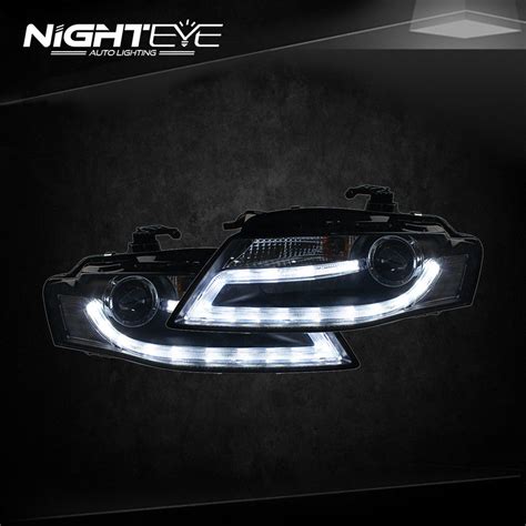 NightEye Audi A4 B8 Headlights 2009-2012 A4L LED Headlight