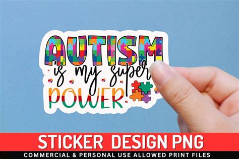 Autism Is My Stickers PNG