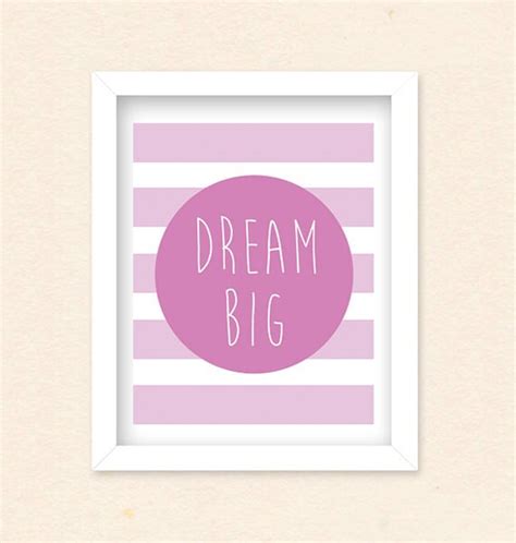 Items similar to Dream Big Inspiration Nursery Printable, Dream Big ...