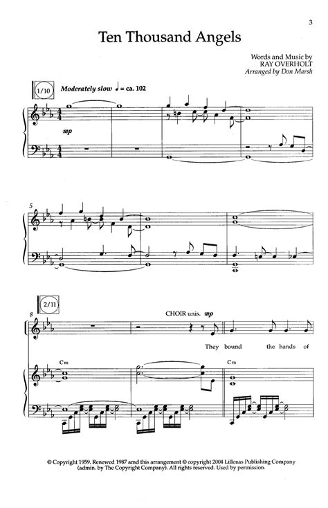 Ten Thousand Angels (SATB ) by OVERHOLT, R / | J.W. Pepper Sheet Music