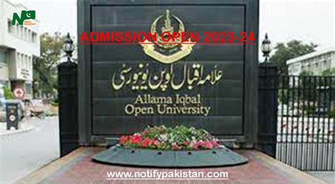 Allama Iqbal Open University Islamabad Admission Autumn 2023 | Apply ...