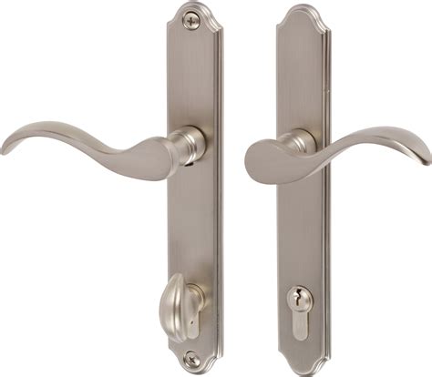 brushed nickel multipoint door handles