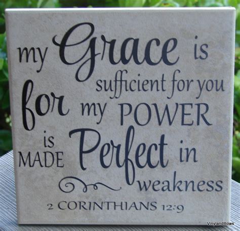 My Grace is Sufficient for You Decorated Ceramic Tile Gift Idea Home ...