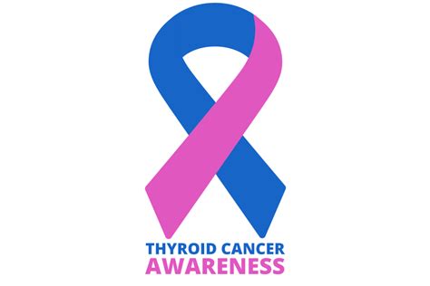 Thyroid Cancer Awareness Ribbon Graphic by atlasart · Creative Fabrica