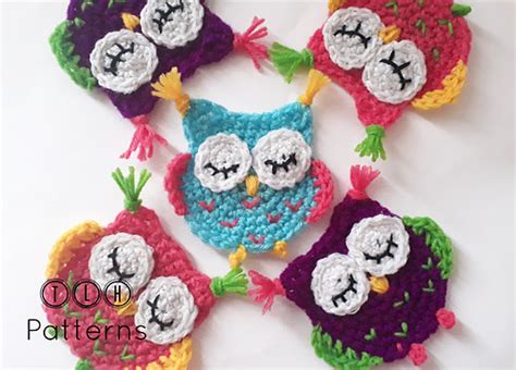 Ravelry: Crochet owl applique pattern by TLH Patterns
