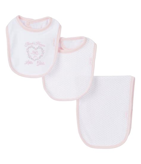 Little Me Girl Baby Girls Thank Heaven Printed Bib & Burp Cloth Set | Dillard's