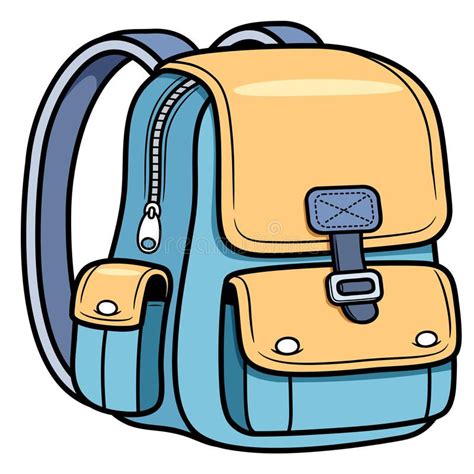 School bag stock vector. Illustration of adventure, backpack - 31290118 ...